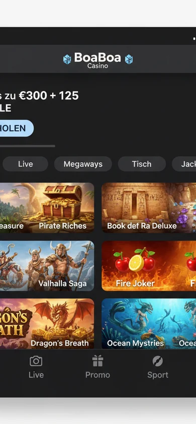 Mobile Erfahrung im Browser – BoaBoa Casino